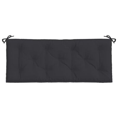 vidaXL Garden Bench Cushion Black 120x50x7 cm Oxford Fabric