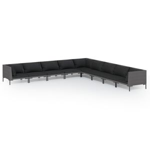 vidaXL Garden Lounge Set | Dark grey