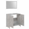 vidaXL Bathroom Furniture Set Concrete Grey Engineered Wood