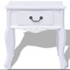 vidaXL Bedside Cabinets 2 pcs MDF White