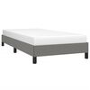 vidaXL Bed Frame without Mattress Dark Grey 92x187 cm Single Fabric