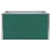 vidaXL Raised Garden Bed 100x100x45 cm Galvanised Steel Green