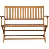 vidaXL Garden Bench 120 cm Solid Acacia Wood