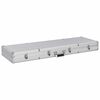 vidaXL Gun Case Silver 118x38x12 cm Aluminium