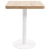 vidaXL Bistro Table Light Brown 60X60 cm MDF