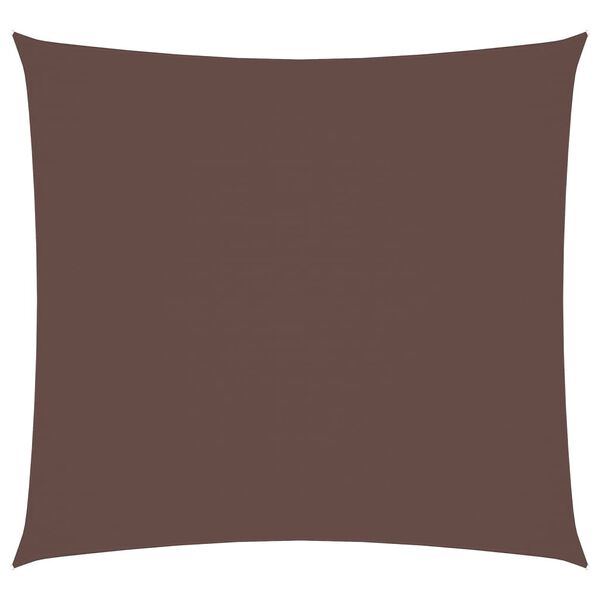 vidaXL Sunshade Sail Oxford Fabric Square 5x5 m Brown
