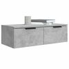 vidaXL Wall Cabinets 2 pcs Concrete Grey 68x30x20 cm Engineered Wood