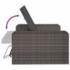 vidaXL 2 Piece Garden Lounge Set with Cushions Poly Rattan Grey