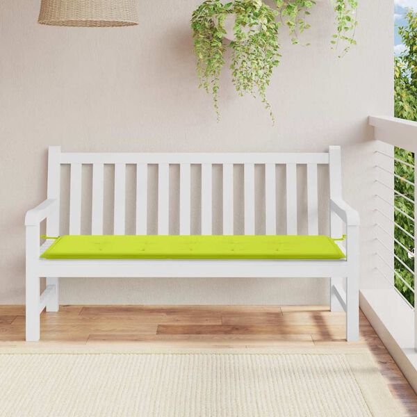 vidaXL Garden Bench Cushion Bright Green 150x50x3 cm Oxford Fabric