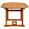 vidaXL Garden Table (150-200)x100x75 cm Solid Acacia Wood