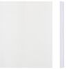 vidaXL Garden Privacy Screens 4 pcs PVC 35x0.19 m White