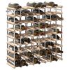 vidaXL Wine Rack for 72 Bottles Solid Pinewood