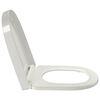 vidaXL Soft-close Toilet Seat with Quick-release Design White Square