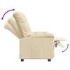 vidaXL Recliner Chair Cream Fabric