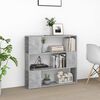 vidaXL Book Cabinet Room Divider Concrete Grey 100x24x94 cm
