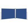 vidaXL Retractable Side Awning Blue 100x1000 cm