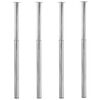 vidaXL Telescopic Table Legs 4 pcs Chrome 710 mm-1100 mm