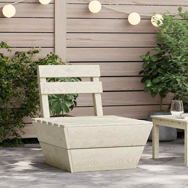 vidaXL Sectional Pallet Middle Sofa Impregnated Spruce Wood