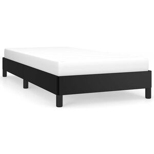 vidaXL Bed Frame without Mattress Black 90x200 cm Faux Leather
