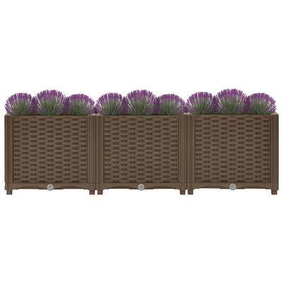 vidaXL Raised Bed 120x40x38 cm Polypropylene