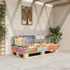 vidaXL Pallet Sofa Cushion Multicolour Fabric Patchwork