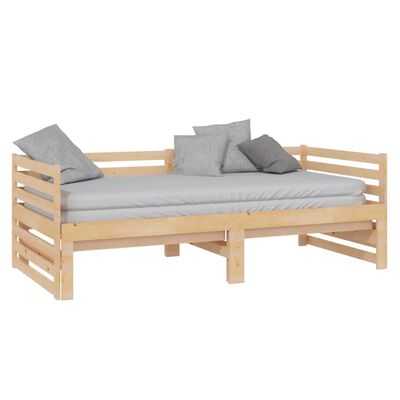 vidaXL Pull-out Day Bed without Mattress 2x(90x200) cm