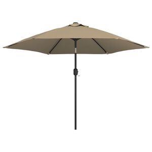 vidaXL Garden Parasol | Taupe | Polyester, Steel | Large | Tiltable