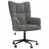 vidaXL Chill Chair | Dark Grey | Velvet (100% polyester), Steel | Medium
