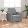 vidaXL Floor Sofa Bed 2-in-1 Light Grey 112x174x55 cm Fabric