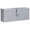 vidaXL Aluminium Box 48,5x14x20 cm Silver