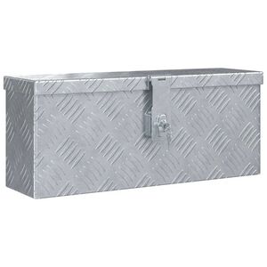 vidaXL Aluminium Box 48,5x14x20 cm Silver