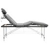 vidaXL Massage Table with 4 Zones Aluminium Frame Anthracite 186x68 cm