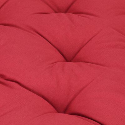 vidaXL Pallet Floor Cushion Cotton 120x80x10 cm Burgundy