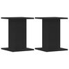 vidaXL Plant Stands 2 pcs Black 30x30x40 cm Engineered Wood