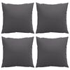 vidaXL Throw Pillows 4 pcs Anthracite 60x60 cm Fabric