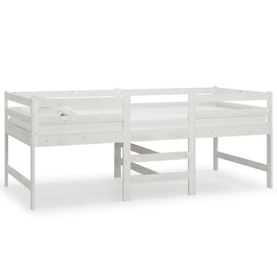 vidaXL Bed Frame without Mattress White 90x200 cm Solid Wood Pine