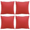 vidaXL Throw Pillows 4 pcs Red 40x40 cm Fabric