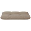vidaXL Pallet Cushion Taupe 70x40x12 cm Fabric