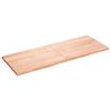 vidaXL Wall Shelf Light Brown 160x60x(2-4) cm Treated Solid Wood Oak