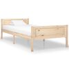vidaXL Bed Frame without Mattress Solid Pinewood 90x200 cm