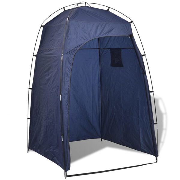 vidaXL Shower/WC/Changing Tent Blue