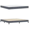 vidaXL Box Spring Bed with Mattress Dark Grey 200 x 200 cm Fabric