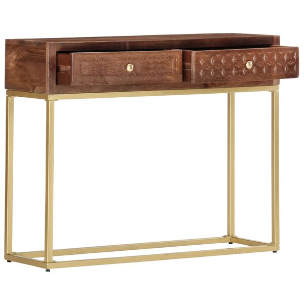 vidaXL Console Table 90x30x75 cm Solid Mango Wood