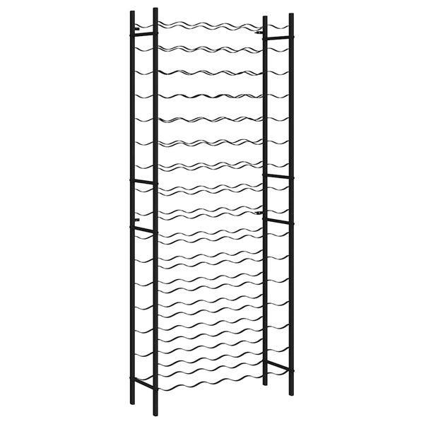 vidaXL Wine Rack for 96 Bottles Black Iron