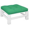 vidaXL Pallet Cushion Green 80x80x12 cm Fabric