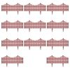vidaXL 17 pcs Lawn Dividers 10 m Brown