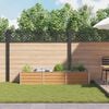 vidaXL Garden Raised Bed 240x40x45 cm Galvanized Steel Silver