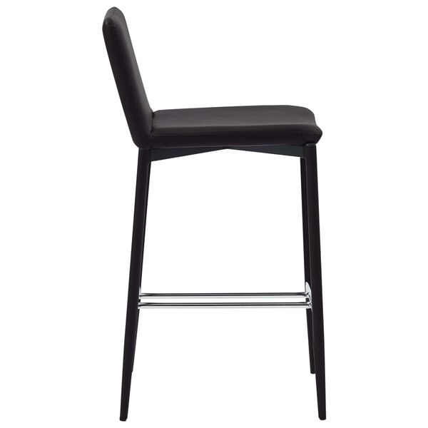 vidaXL Bar Stools 2 pcs Brown Faux Leather