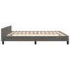 vidaXL Bed Frame without Mattress Dark Grey 183x203 cm King Velvet