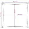 vidaXL Sunshade Sail Oxford Fabric Square 3x3 m Beige